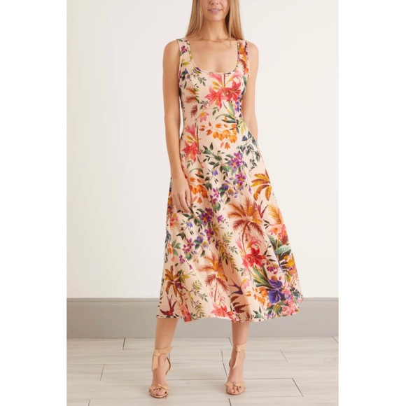 Zimmermann Dresses & Skirts - Zimmermann Tropicana Cutout Floral Midi Dress